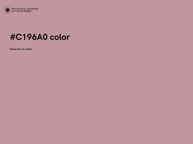 #C196A0 color image