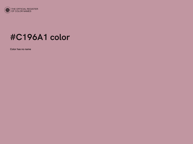 #C196A1 color image