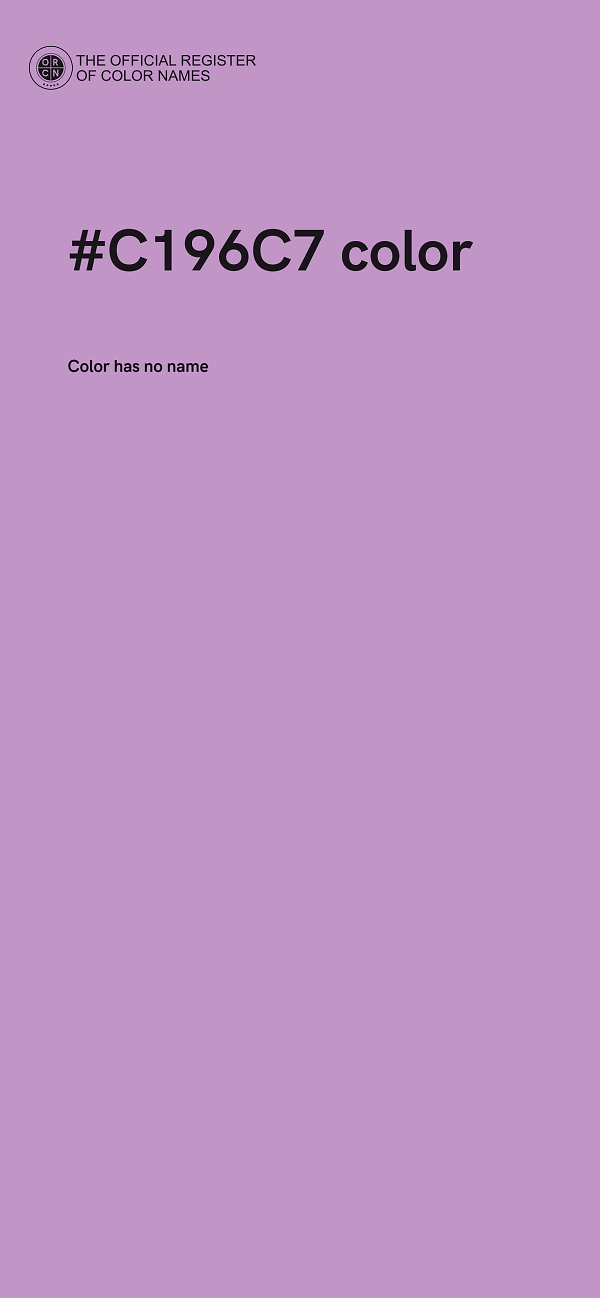 #C196C7 color image
