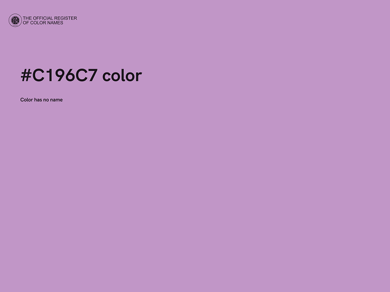 #C196C7 color image