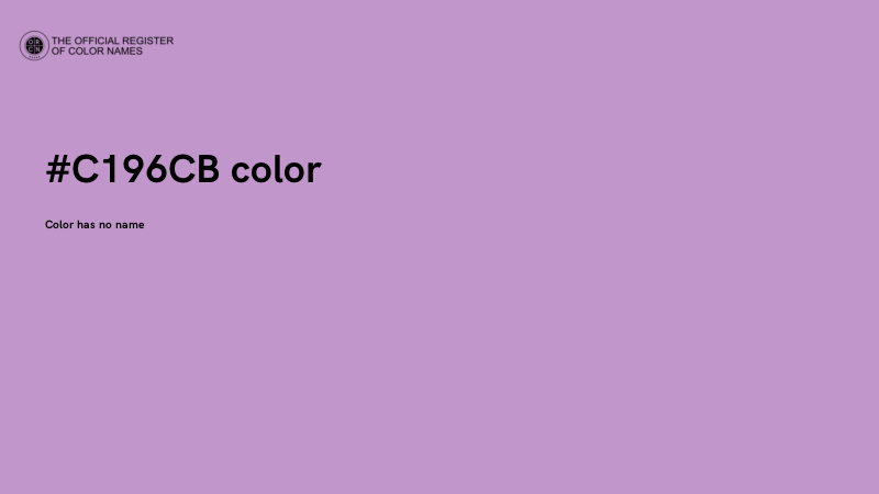 #C196CB color image