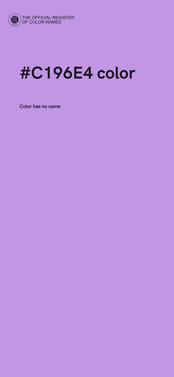 #C196E4 color image