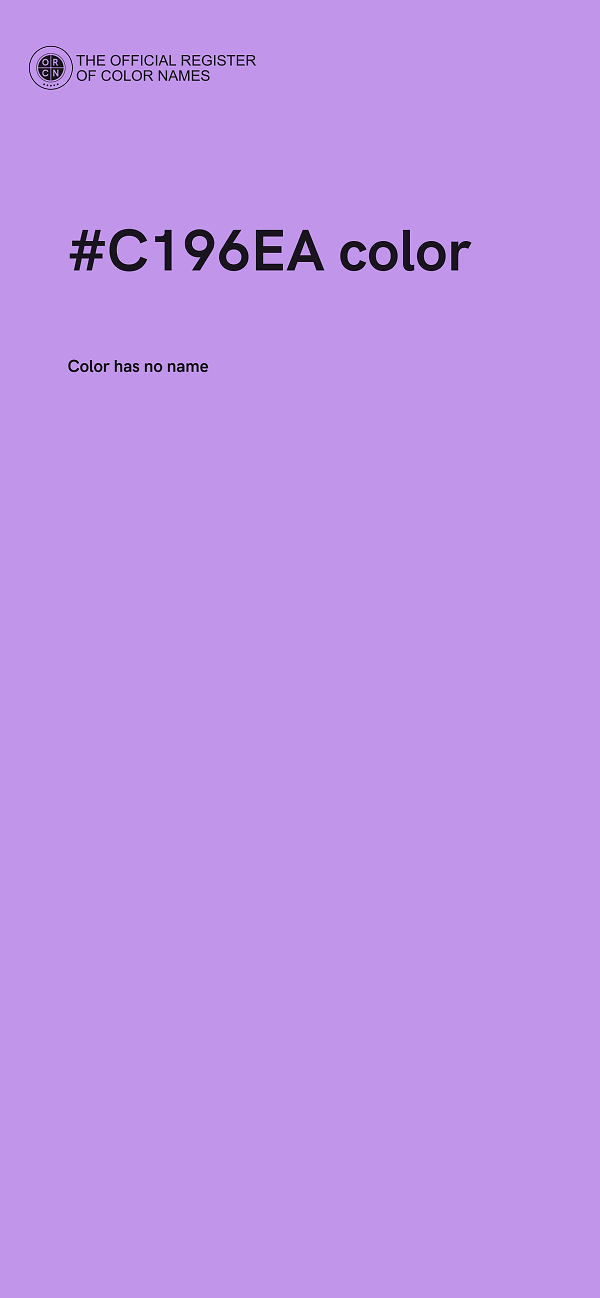 #C196EA color image