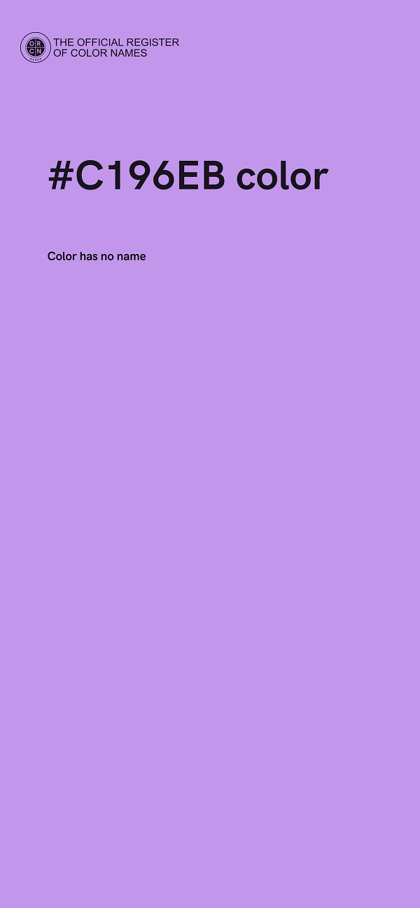#C196EB color image