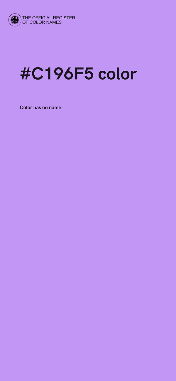 #C196F5 color image