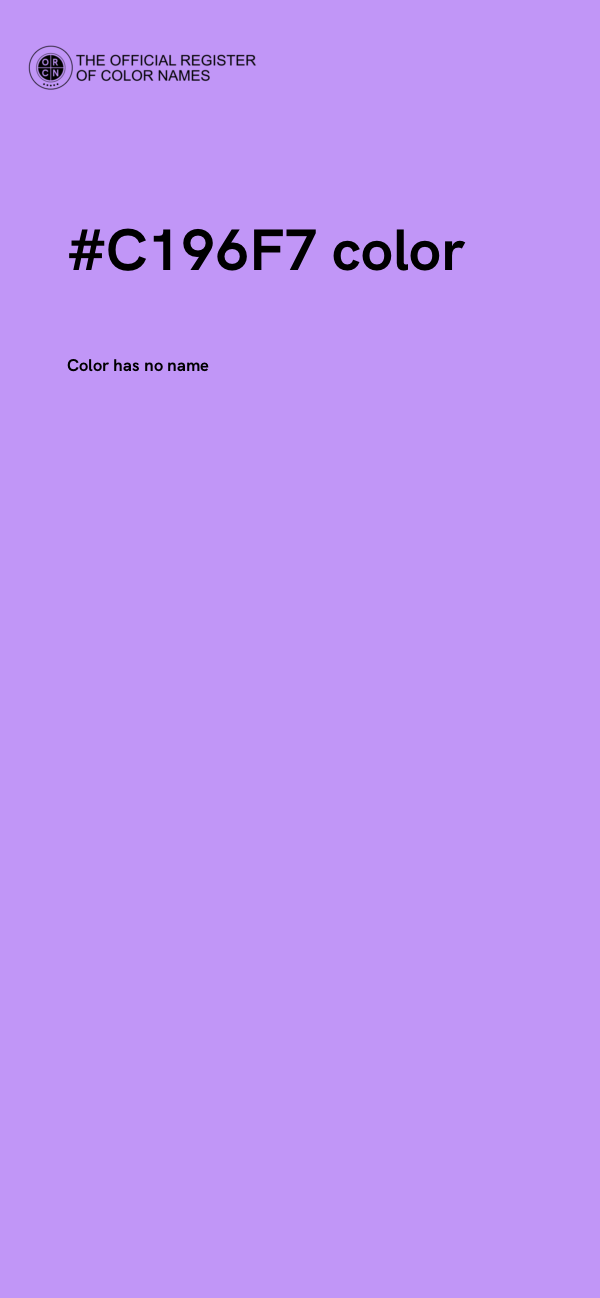 #C196F7 color image