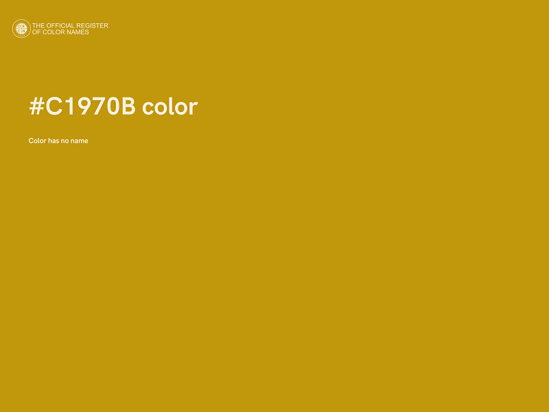 #C1970B color image