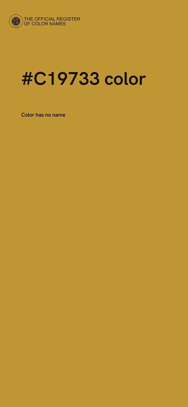 #C19733 color image