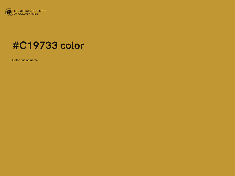#C19733 color image