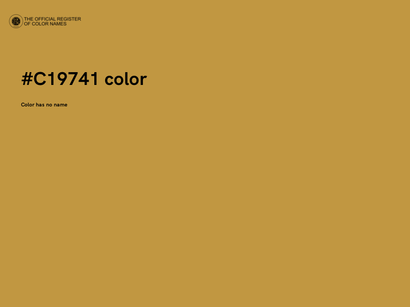#C19741 color image