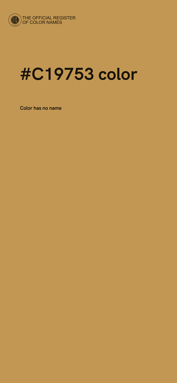 #C19753 color image