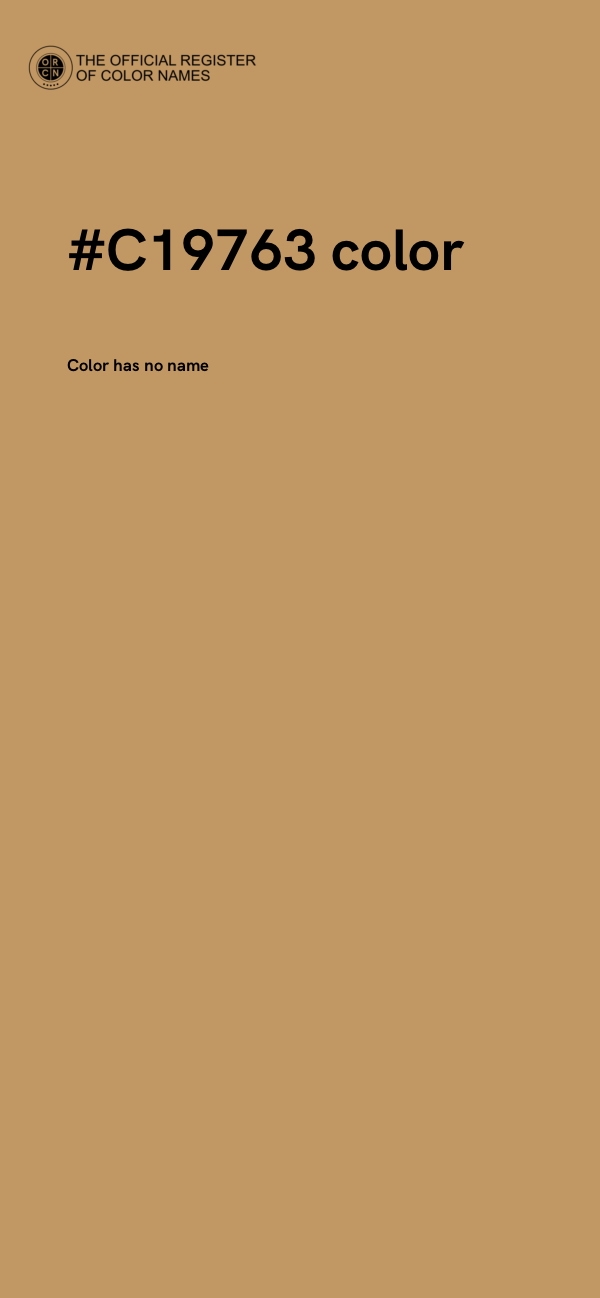 #C19763 color image