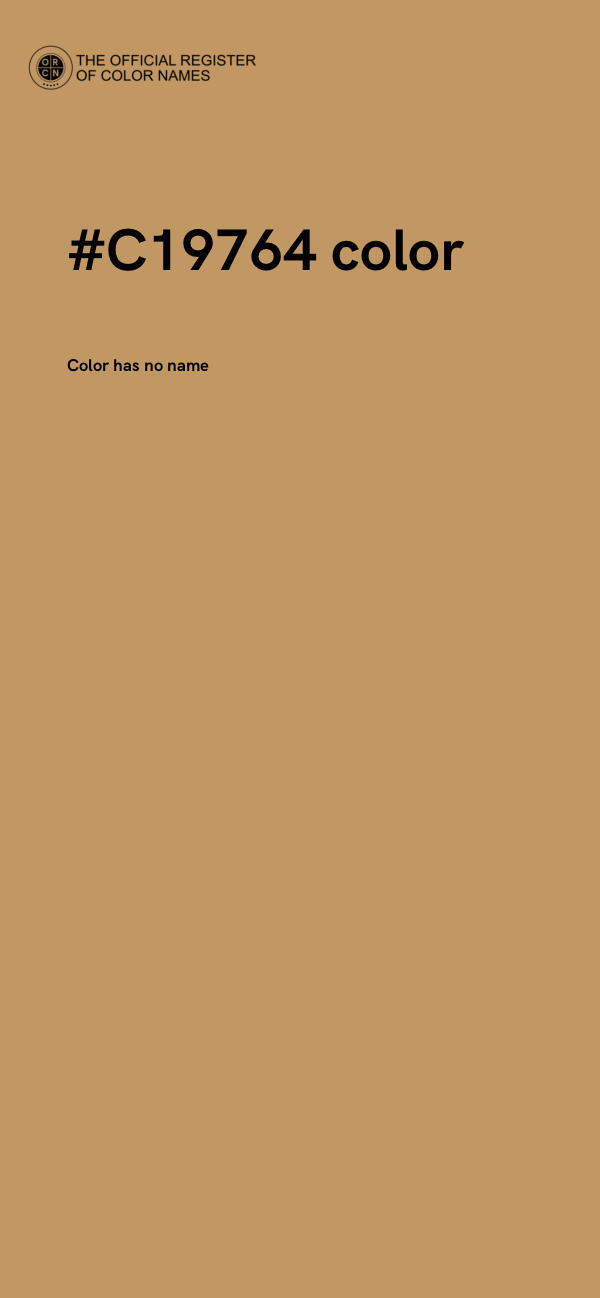 #C19764 color image