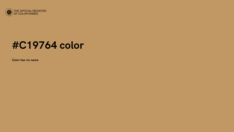 #C19764 color image