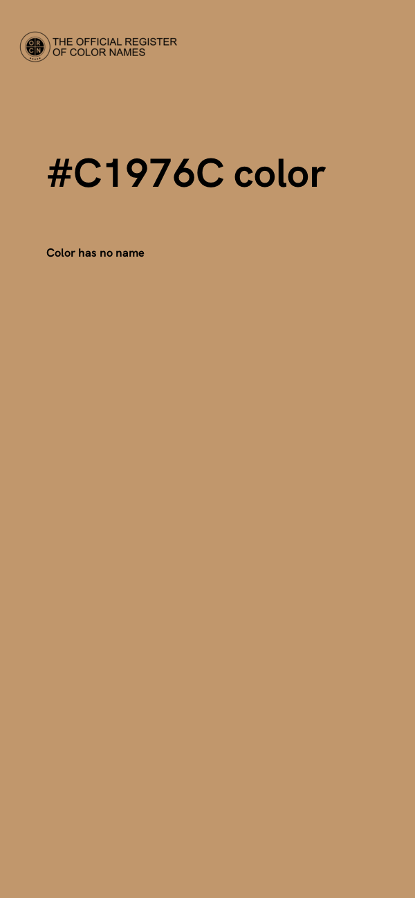 #C1976C color image