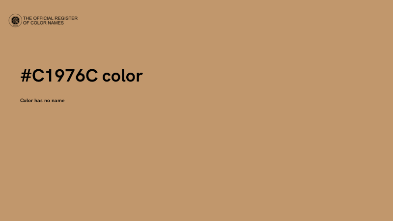 #C1976C color image