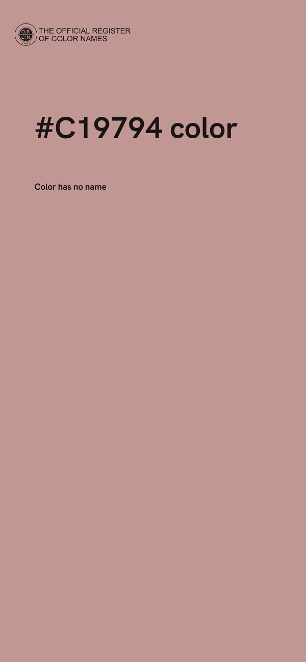 #C19794 color image