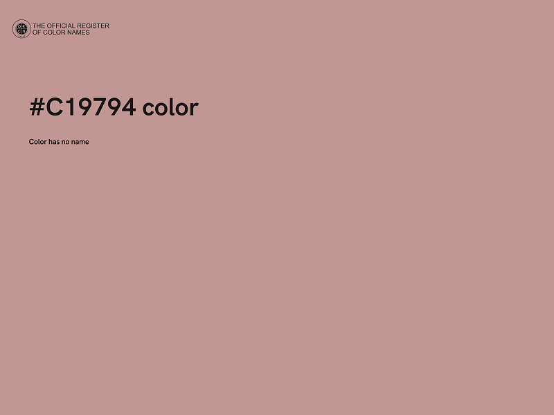 #C19794 color image