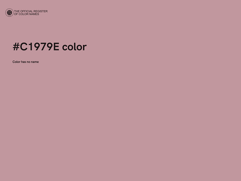 #C1979E color image