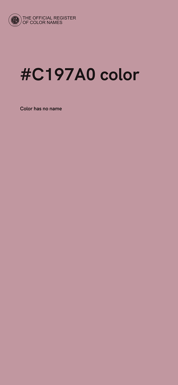 #C197A0 color image