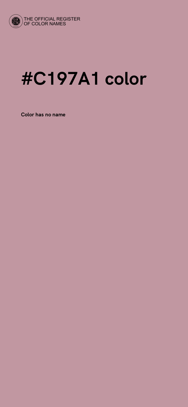 #C197A1 color image