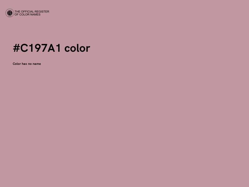 #C197A1 color image