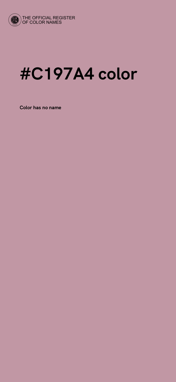 #C197A4 color image
