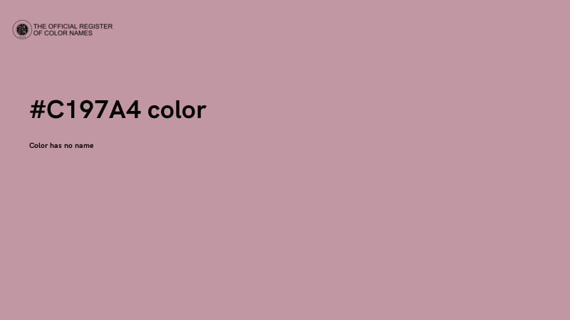 #C197A4 color image