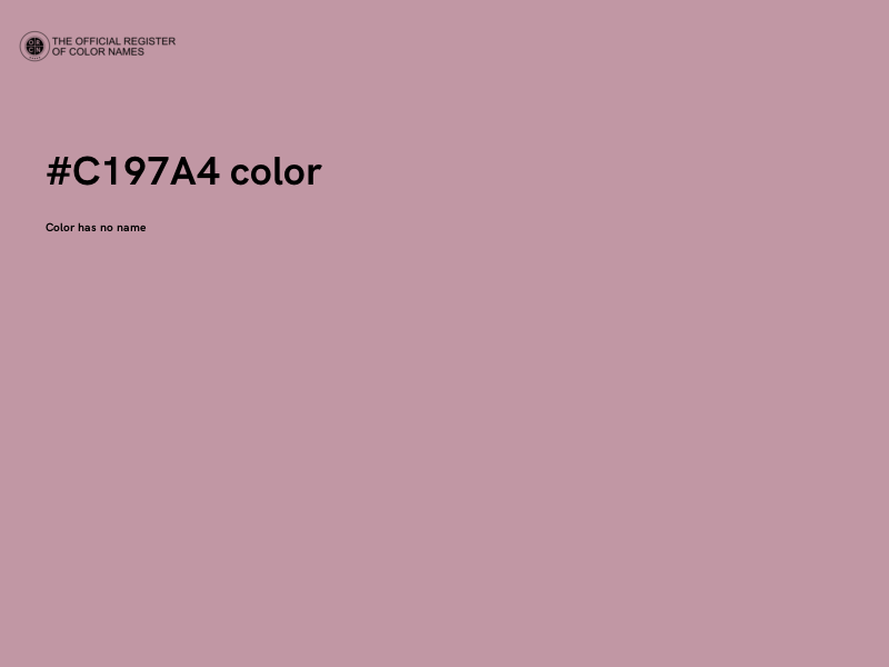 #C197A4 color image