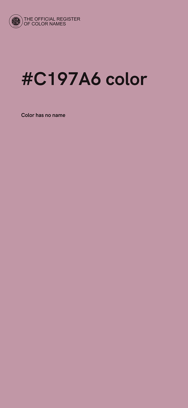 #C197A6 color image