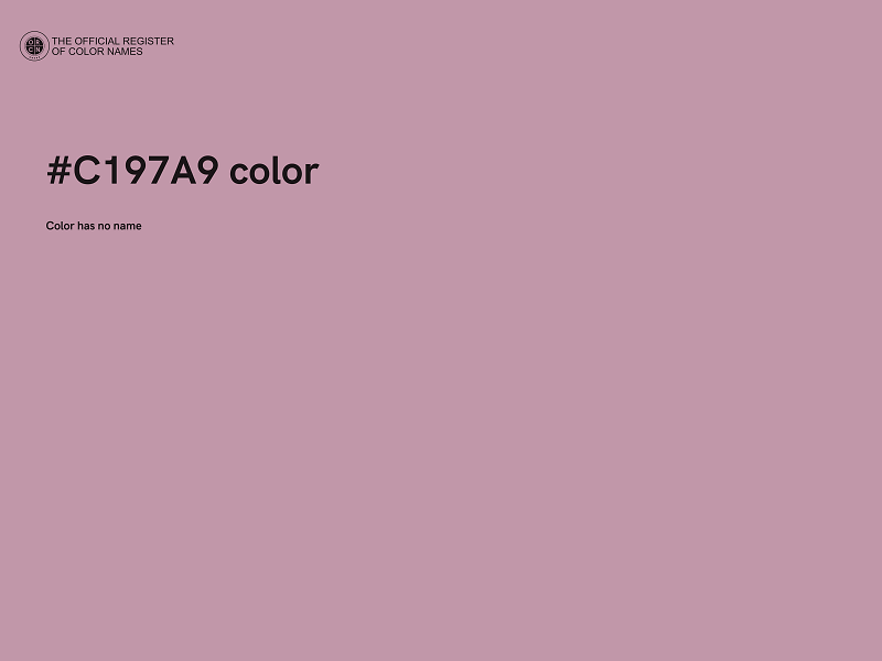 #C197A9 color image