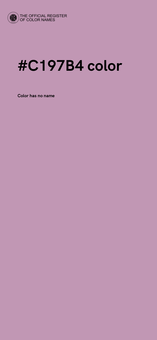 #C197B4 color image