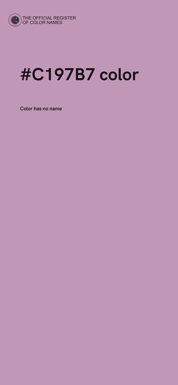 #C197B7 color image