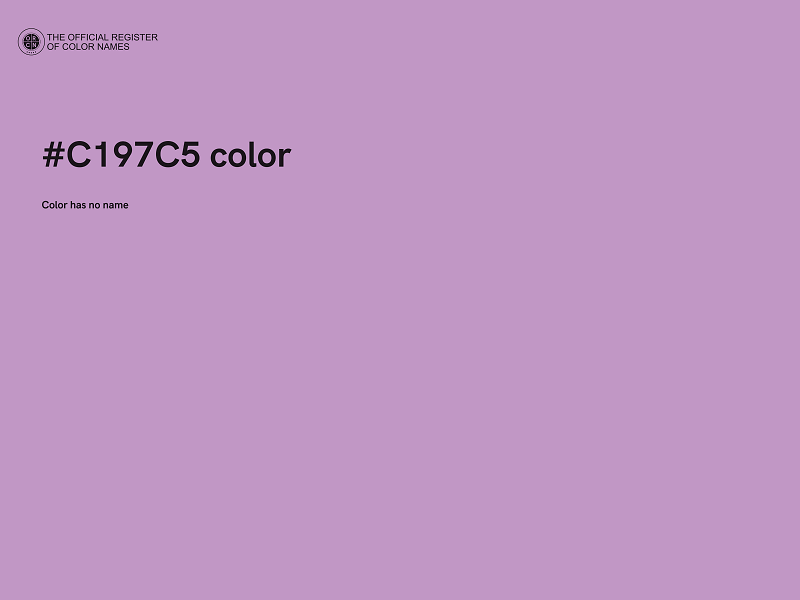 #C197C5 color image