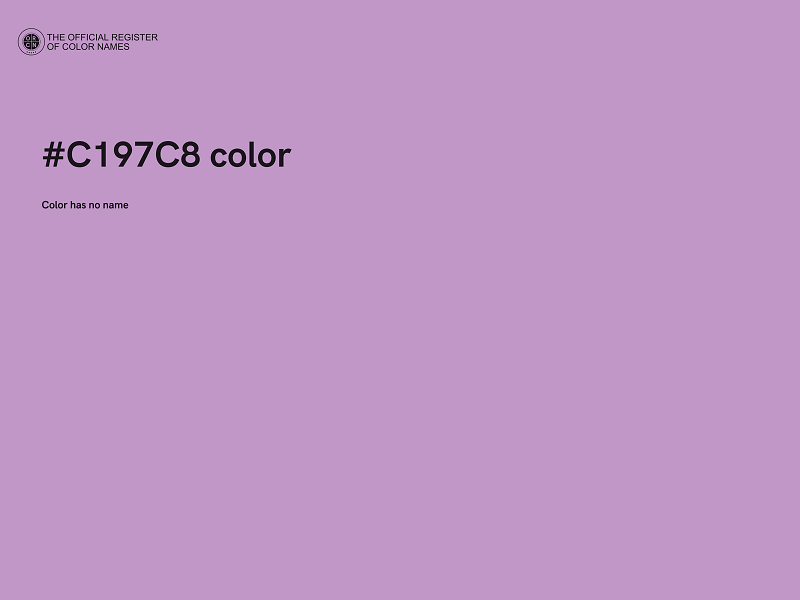 #C197C8 color image