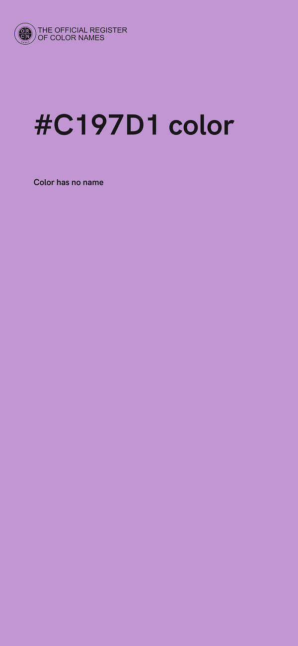 #C197D1 color image