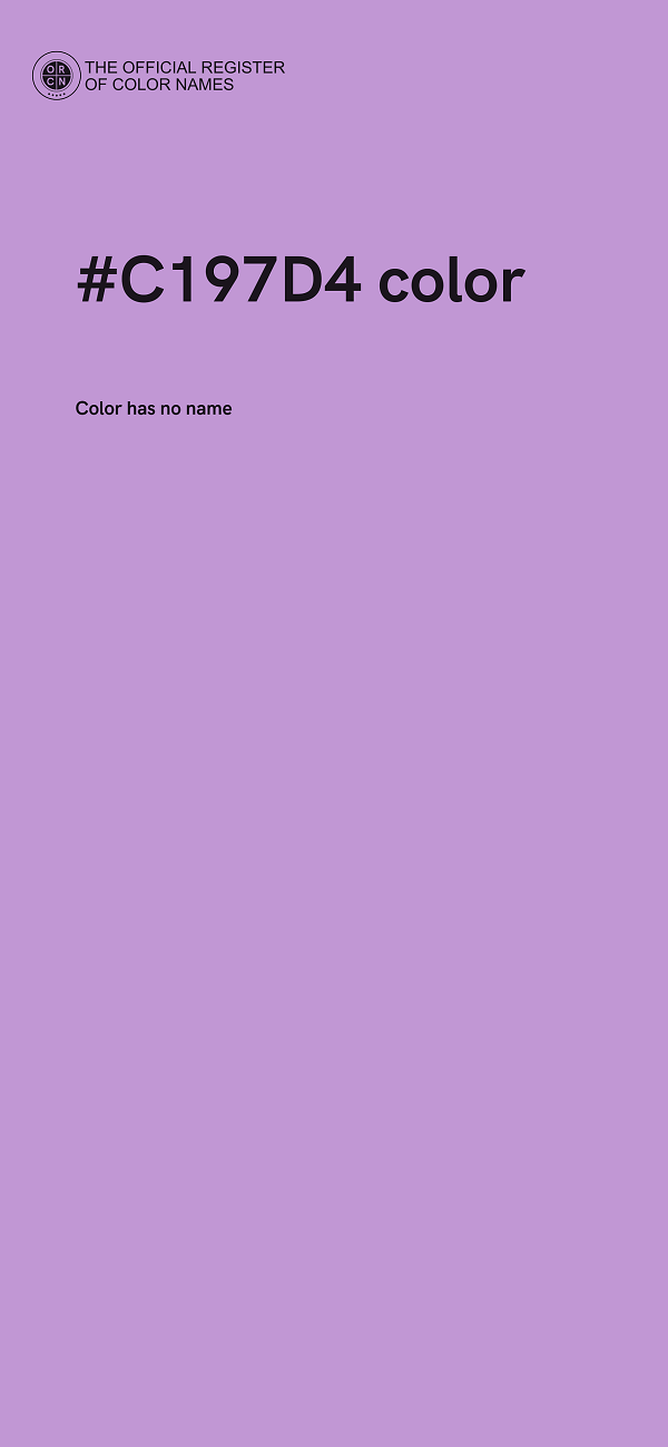 #C197D4 color image