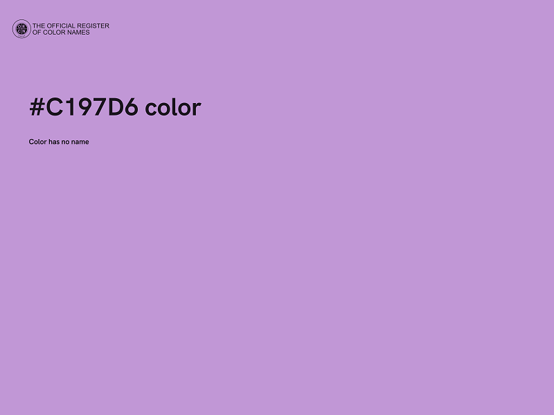 #C197D6 color image