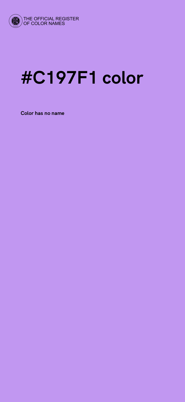 #C197F1 color image