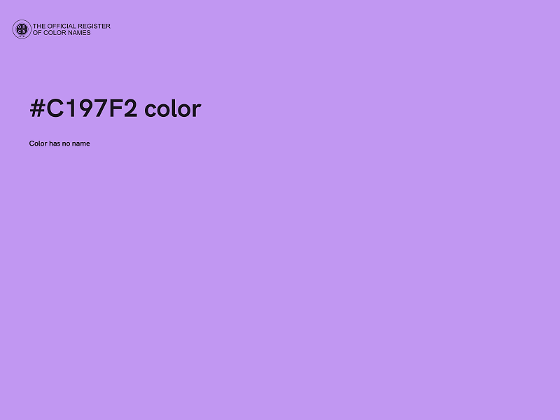 #C197F2 color image