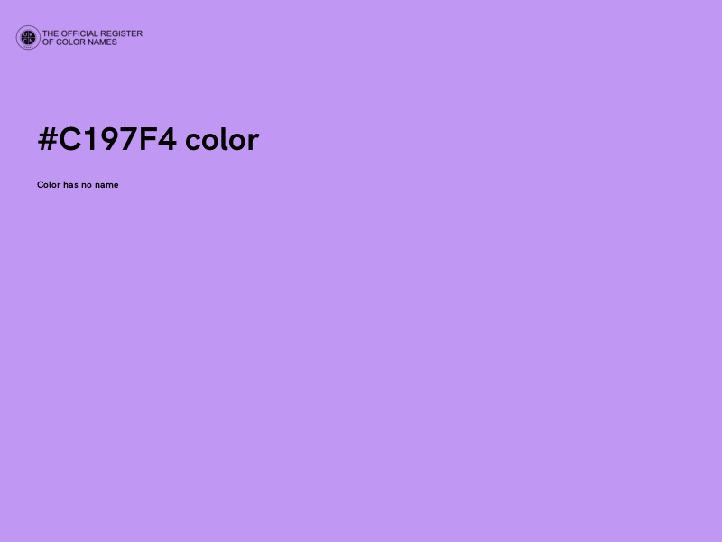 #C197F4 color image