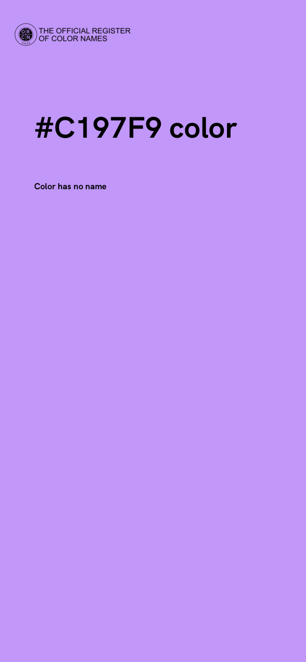 #C197F9 color image