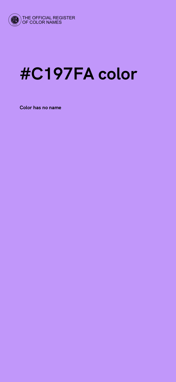 #C197FA color image