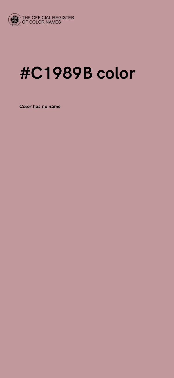 #C1989B color image