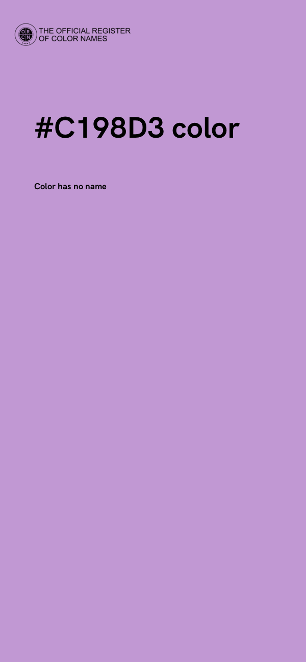 #C198D3 color image