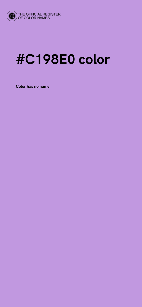 #C198E0 color image