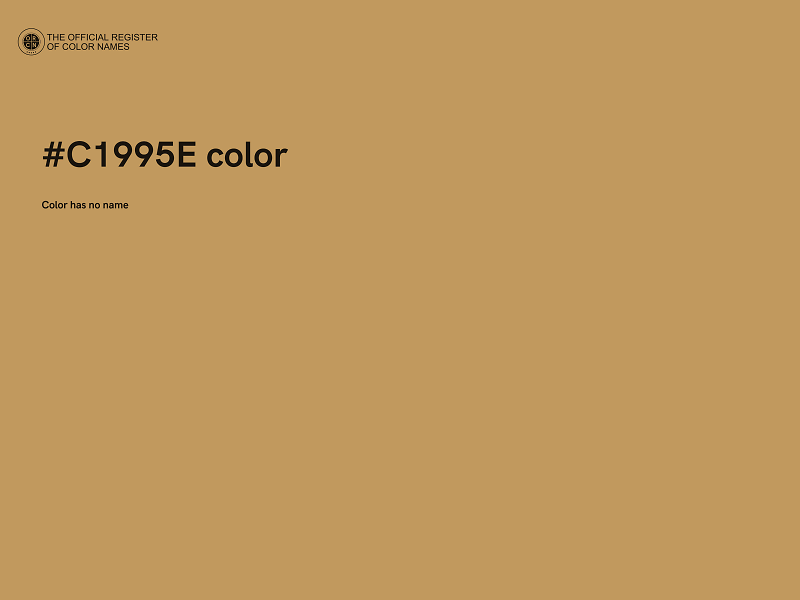 #C1995E color image