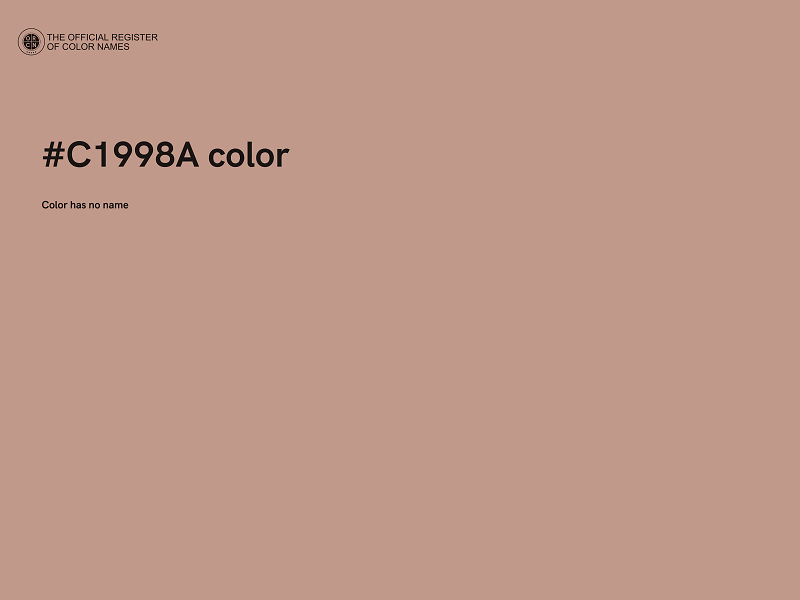 #C1998A color image