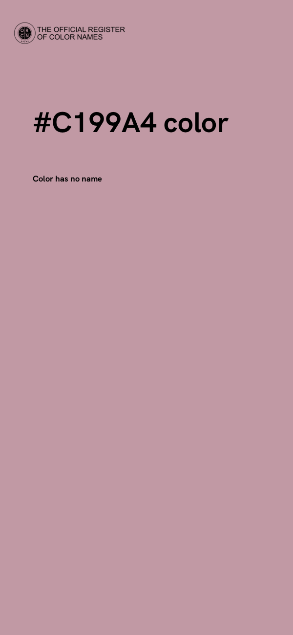 #C199A4 color image
