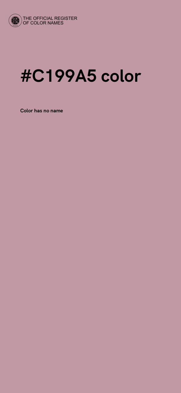 #C199A5 color image